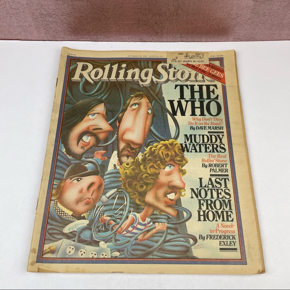 Vintage Rolling Stone Magazine The Who Muddy Waters October 5, 1978